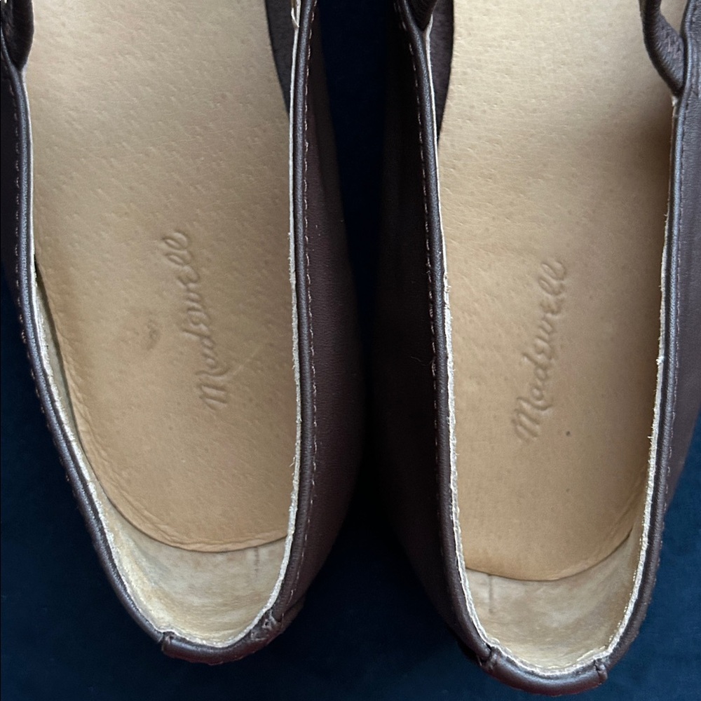 Like New Madewell Greta Mary Jane Flats Brown Size US8.5 - Picture 9 of 10